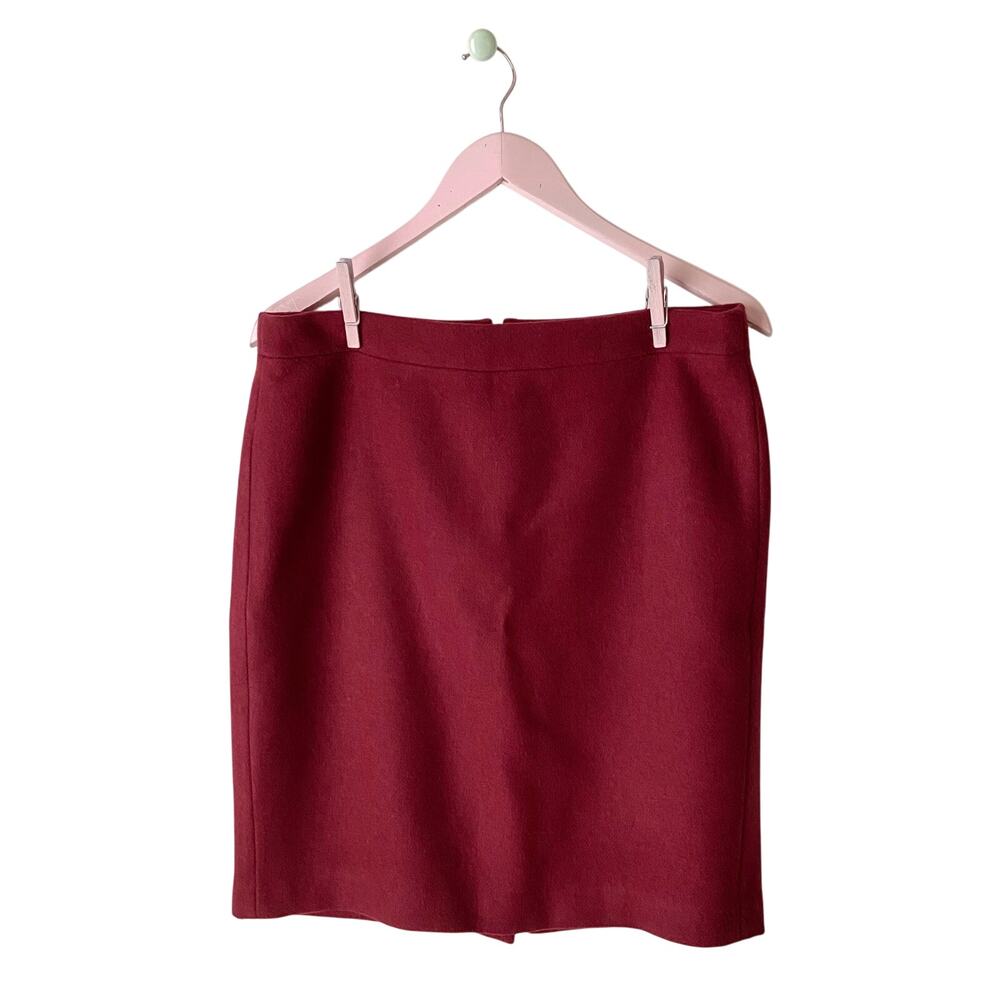 J. Crew Wool Blend Pencil Skirt Size 8